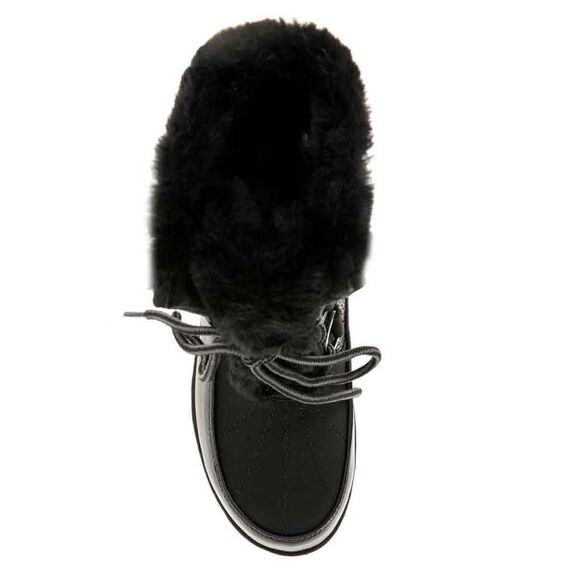 JBU Women’s Boots Size 6 Black Memory Foam Waterproof Warm Winter Faux Fur NWT - Picture 5 of 15